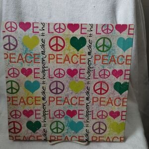 Colorful Peace and Love Canvas Art